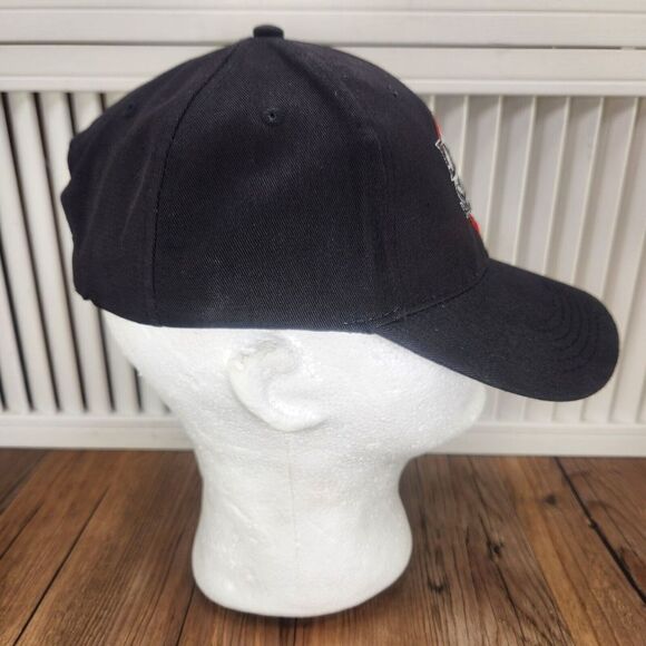 Demon Slayer Kimetsu No Yaiba Hat Cap Strap Back Black Anime Manga Series Logo - Picture 4 of 11